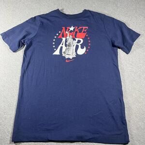 Nike Air Graphic T-Shirt Youth XL Navy Blue Nike Apparel